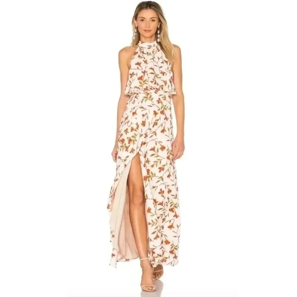LOVERS+FRIENDS Golden‎ Ray Maxi Dress